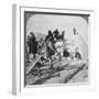 Stacking Salt in the Great Salt Fields of Solinen, Black Sea, Russia, 1898-Underwood & Underwood-Framed Photographic Print