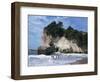 Stacks and Arches, Whitianga White Chalk Cliffs, Coromandel, North Island, New Zealand-Dominic Harcourt-webster-Framed Photographic Print