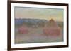 Stacks of Wheat (End of Day, Autumn), 1890-91-Claude Monet-Framed Giclee Print