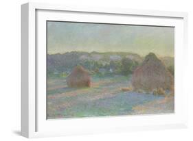 Stacks of Wheat, End of Summer, 1890-91-Claude Monet-Framed Giclee Print