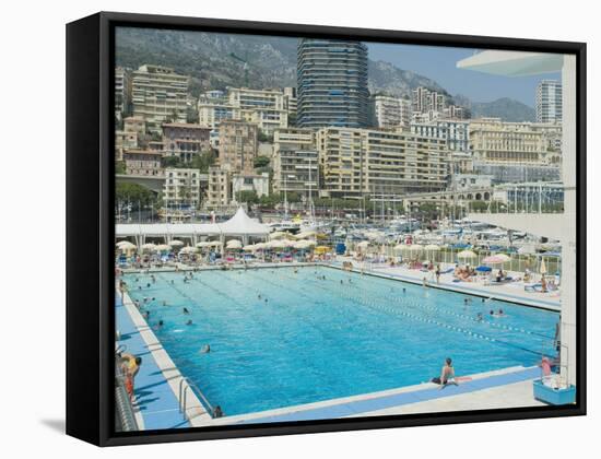 Stade Nautique Rainier III (Huge Public Swimming Pool), Condamine, Monaco-Ethel Davies-Framed Stretched Canvas