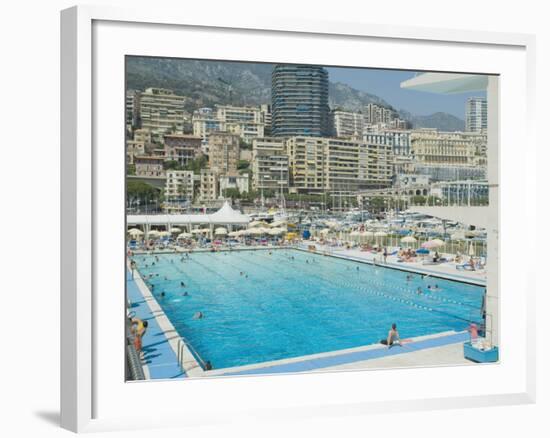 Stade Nautique Rainier III (Huge Public Swimming Pool), Condamine, Monaco-Ethel Davies-Framed Photographic Print