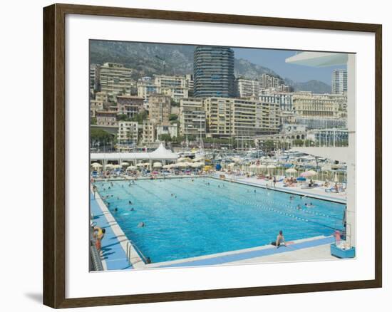 Stade Nautique Rainier III (Huge Public Swimming Pool), Condamine, Monaco-Ethel Davies-Framed Photographic Print