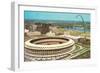 Stadium and Arch in St. Louis, Missouri-null-Framed Premium Giclee Print