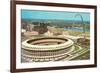 Stadium and Arch in St. Louis, Missouri-null-Framed Art Print