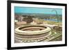 Stadium and Arch in St. Louis, Missouri-null-Framed Art Print