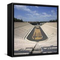 Stadium Dating from 330 BC, Restored for the First Modern Olympiad in 1896, in Athens, Greece-Roy Rainford-Framed Stretched Canvas