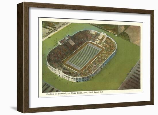 Stadium, Notre Dame, South Bend, Indiana-null-Framed Art Print