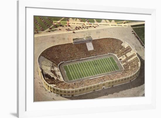 Stadium, Notre Dame, South Bend, Indiana-null-Framed Art Print