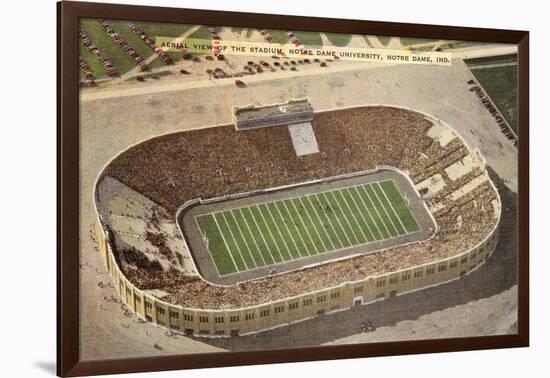 Stadium, Notre Dame, South Bend, Indiana-null-Framed Art Print