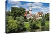 Stadtamhof, Old Quarter in Regensburg, Bavaria, Germany-Michael Runkel-Stretched Canvas