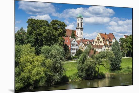 Stadtamhof, Old Quarter in Regensburg, Bavaria, Germany-Michael Runkel-Mounted Photographic Print