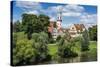 Stadtamhof, Old Quarter in Regensburg, Bavaria, Germany-Michael Runkel-Stretched Canvas