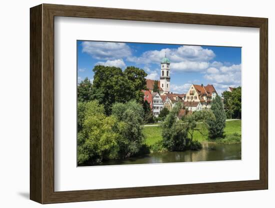 Stadtamhof, Old Quarter in Regensburg, Bavaria, Germany-Michael Runkel-Framed Photographic Print