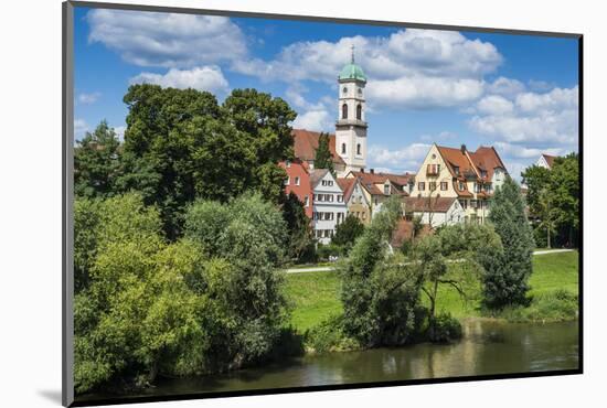 Stadtamhof, Old Quarter in Regensburg, Bavaria, Germany-Michael Runkel-Mounted Photographic Print