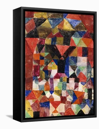 Stadtartiger Building-Paul Klee-Framed Stretched Canvas