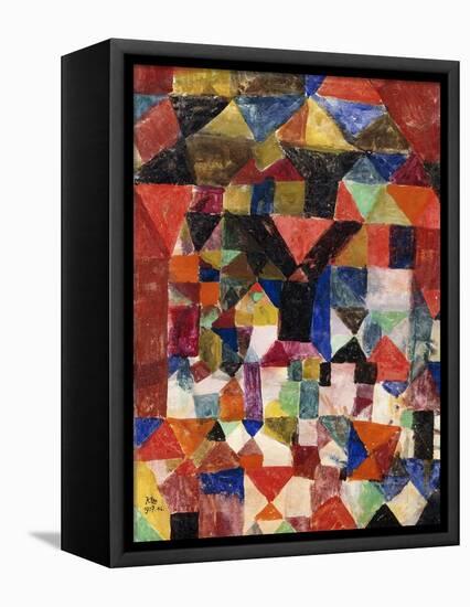 Stadtartiger Building-Paul Klee-Framed Stretched Canvas