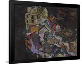 Stadtende III, 1917/1918. (Krumau)-Egon Schiele-Framed Giclee Print