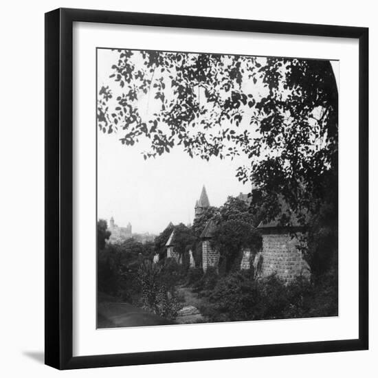 Stadtgraben, Bavaria, Germany, C1900s-Wurthle & Sons-Framed Photographic Print