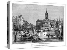 Stadthouse and Part of the City of Amsterdam, 1843-J Jackson-Stretched Canvas