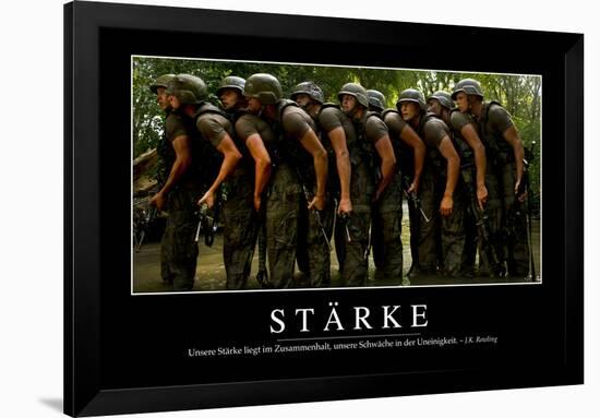 Stärke: Motivationsposter Mit Inspirierendem Zitat-null-Framed Photographic Print