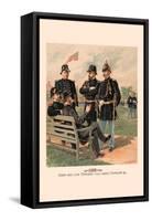 Staff and Line Officers in Full Dress and Chaplain-H.a. Ogden-Framed Stretched Canvas