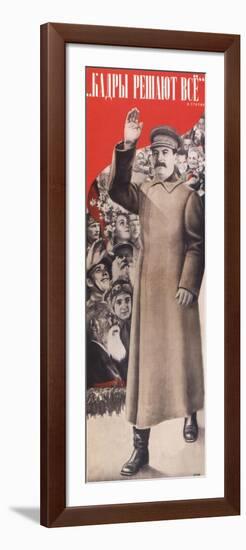 Staff Determine Every Thing, 1935-Gustav Klutsis-Framed Giclee Print