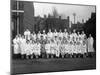 Staff from Schonhuts Butchery Factory, Rawmarsh, South Yorkshire, 1955-Michael Walters-Mounted Photographic Print