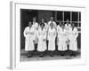 Staff from Schonhuts Butchery Factory, Rawmarsh, South Yorkshire, 1955-Michael Walters-Framed Photographic Print