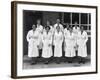 Staff from Schonhuts Butchery Factory, Rawmarsh, South Yorkshire, 1955-Michael Walters-Framed Photographic Print