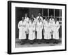 Staff from Schonhuts Butchery Factory, Rawmarsh, South Yorkshire, 1955-Michael Walters-Framed Photographic Print