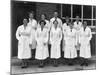 Staff from Schonhuts Butchery Factory, Rawmarsh, South Yorkshire, 1955-Michael Walters-Mounted Photographic Print