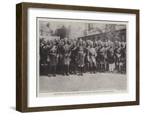 Staff Officers of the Indian Army, Forming Part of the Indian Contingent for the Jubilee Procession-null-Framed Giclee Print