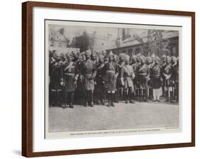 Staff Officers of the Indian Army, Forming Part of the Indian Contingent for the Jubilee Procession-null-Framed Giclee Print