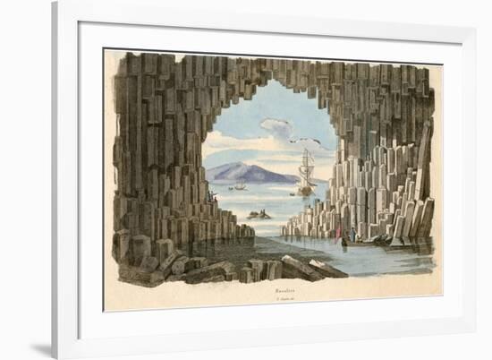 Staffa, Fingal's Cave-L Guerin-Framed Premium Giclee Print