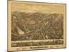 Stafford Springs, Connecticut - Panoramic Map-Lantern Press-Mounted Art Print