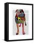 Staffordshire Bull Terrier - Patchwork-Fab Funky-Framed Stretched Canvas