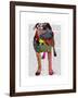 Staffordshire Bull Terrier - Patchwork-Fab Funky-Framed Art Print
