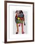 Staffordshire Bull Terrier - Patchwork-Fab Funky-Framed Art Print