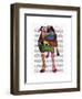 Staffordshire Bull Terrier - Patchwork-Fab Funky-Framed Art Print