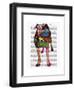 Staffordshire Bull Terrier - Patchwork-Fab Funky-Framed Art Print