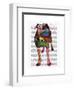 Staffordshire Bull Terrier - Patchwork-Fab Funky-Framed Art Print