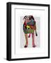 Staffordshire Bull Terrier - Patchwork-Fab Funky-Framed Art Print