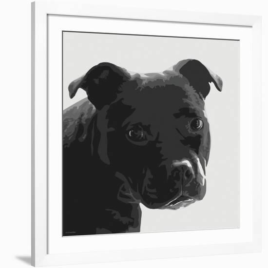 Staffordshire Bull-Emily Burrowes-Framed Art Print