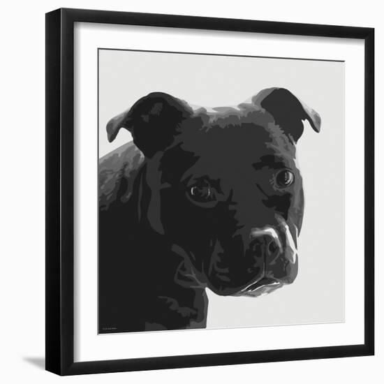 Staffordshire Bull-Emily Burrowes-Framed Art Print