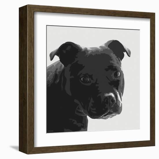 Staffordshire Bull-Emily Burrowes-Framed Art Print