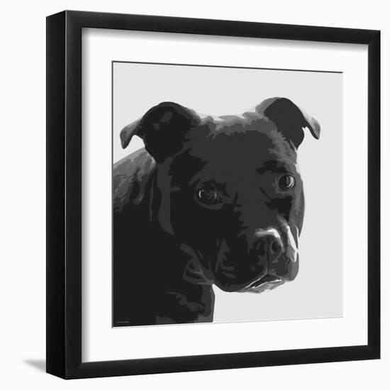 Staffordshire Bull-Emily Burrowes-Framed Art Print