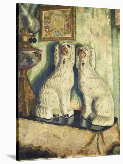 Staffordshire Dogs-Dora Carrington-Stretched Canvas