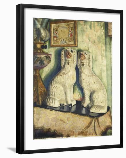 Staffordshire Dogs-Dora Carrington-Framed Giclee Print