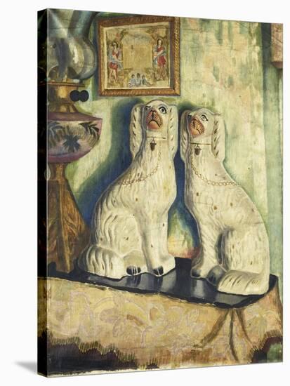 Staffordshire Dogs-Dora Carrington-Stretched Canvas